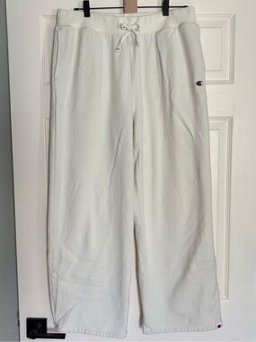 Champion Women’s Cream Drawstring Sweatpants Size XL